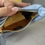 Fendi Women Nano Fendigraphy Blue Leather Charm