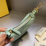 Fendi Women Nano Fendigraphy Lime Leather Charm