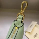 Fendi Women Nano Fendigraphy Lime Leather Charm