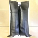Givenchy Women Shark Lock Stiletto Over-the-knee Boots in Leather-Black