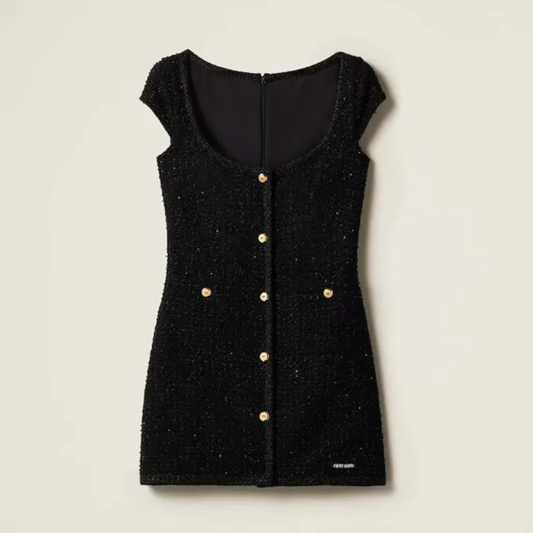 Miu Miu Women Lamé Bouclé Dress MF565316DKF0002SOOO