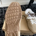 Miu Miu Women New Balance X Miu Miu 530 SL Bleached Leather Sneakers
