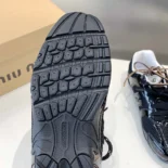 Miu Miu Women New Balance X Miu Miu 530 SL Patent Leather Sneakers