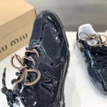Miu Miu Women New Balance X Miu Miu 530 SL Patent Leather Sneakers