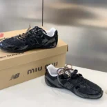 Miu Miu Women New Balance X Miu Miu 530 SL Patent Leather Sneakers