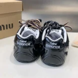 Miu Miu Women New Balance X Miu Miu 530 SL Patent Leather Sneakers