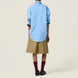 Miu Miu Women Poplin Shirt with Scarf MK191810RG