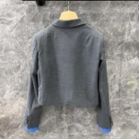 Miu Miu Women Single-breasted Cropped Gabardine Jacket MH1783