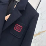 Miu Miu Women Single-breasted Velour Jacket MH1769