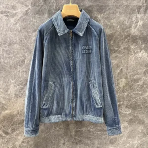 Miu Miu Women Washed Corduroy Blouson Jacket ML1152