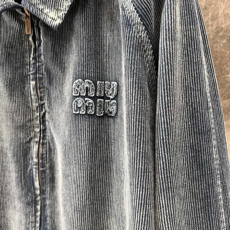 Miu Miu Women Washed Corduroy Blouson Jacket ML1152