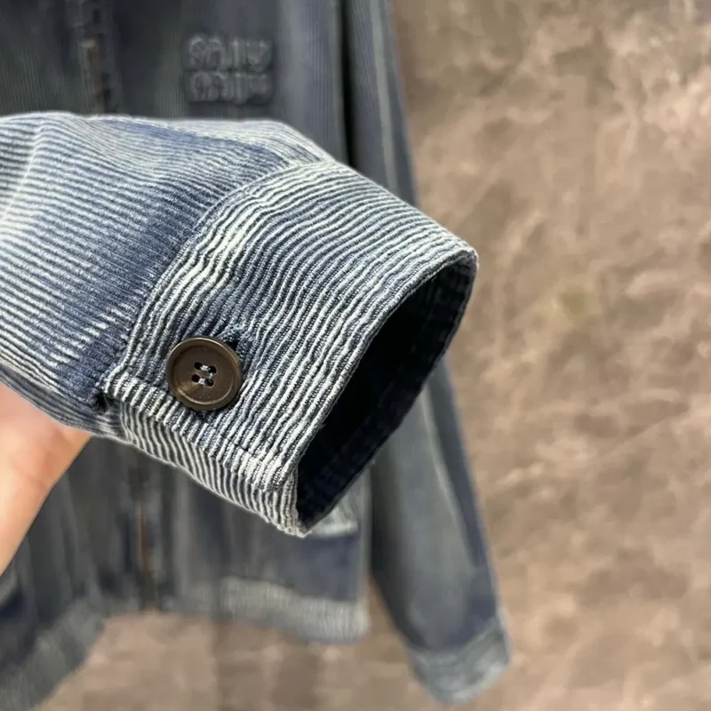 Miu Miu Women Washed Corduroy Blouson Jacket ML1152
