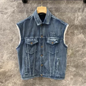 Miu Miu Women Washed Corduroy Vest ML1017