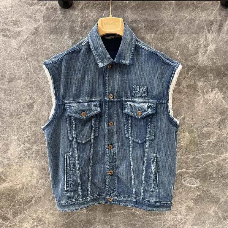 Miu Miu Women Washed Corduroy Vest ML1017