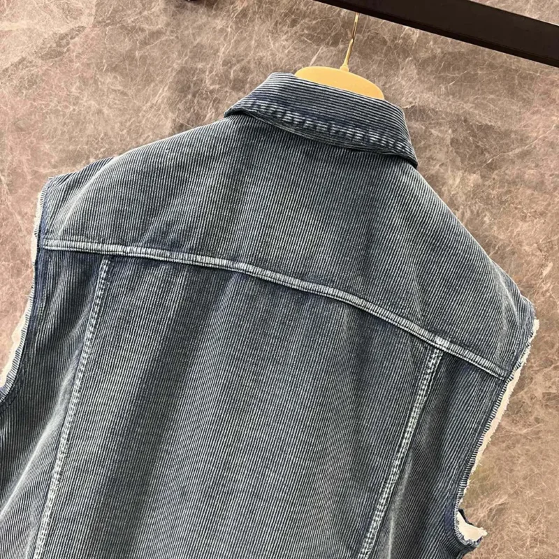 Miu Miu Women Washed Corduroy Vest ML1017