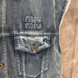 Miu Miu Women Washed Corduroy Vest ML1017