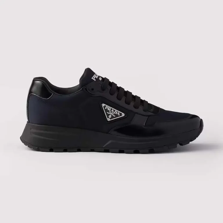 Prada Unisex Prax 01 Re-Nylon and Brushed Leather Sneakers 2EE369
