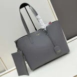 Saint Laurent YSL Unisex Shopping Saint Laurent Leather-Grey 600281CSV0J1112