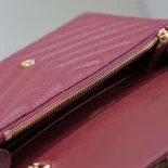 Saint Laurent YSL Women Cassandre Envelope Chain Wallet in Lambskin