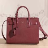 Saint Laurent YSL Women Sac De Jour in Smooth Leather-Burgundy