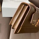 Saint Laurent YSL Women Sunset Medium in Smooth Leather-Brown