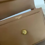 Saint Laurent YSL Women Sunset Medium in Smooth Leather-Brown