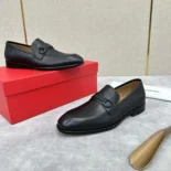 Salvatore Ferragamo Men Moccasin with Gancini Ornament 021688