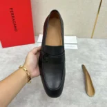 Salvatore Ferragamo Men Moccasin with Gancini Ornament 021688