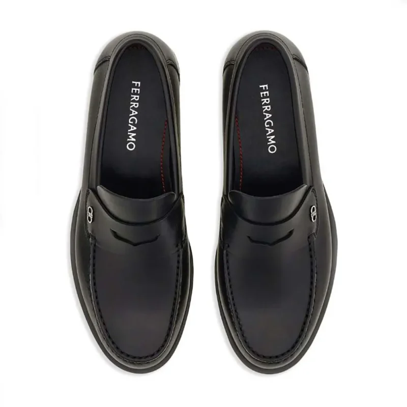 Salvatore Ferragamo Men Penny loafer with Gancini Ornament 029584