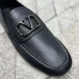 Valentino Men Garavani VLogo Signature Leather Driving Shoes