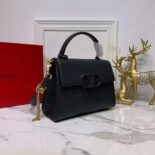Valentino Women Small Vsling Grainy Calfskin Handbag-Black