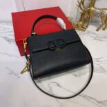 Valentino Women Small Vsling Grainy Calfskin Handbag-Black