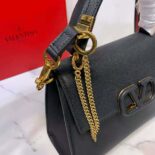 Valentino Women Small Vsling Grainy Calfskin Handbag-Black