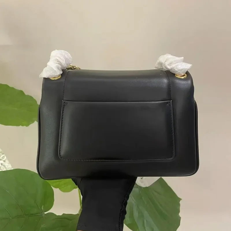 Bvlgari Women Serpenti Reverse Shoulder Bag-Black