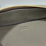 Chloe Women Small Bracelet Hobo Bag in Grained Leather-Grey