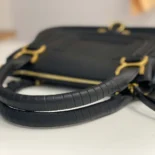 Chloe Women Small Marcie Bag in Grained Leather-Black