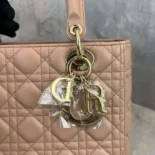 Dior Women Medium Lady Dior Bag Blush Cannage Lambskin