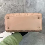 Dior Women Medium Lady Dior Bag Blush Cannage Lambskin