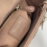 Dior Women Mini Lady Dior Bag Blush Cannage Lambskin