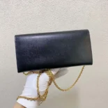 Fendi Women Shoulder Bag Chain Black Leather Wallet