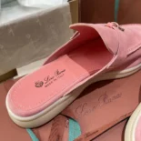 Loro Piana Unisex Babouche Charms Walk Loafers-Pink