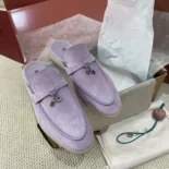 Loro Piana Unisex Babouche Charms Walk Loafers-Purple