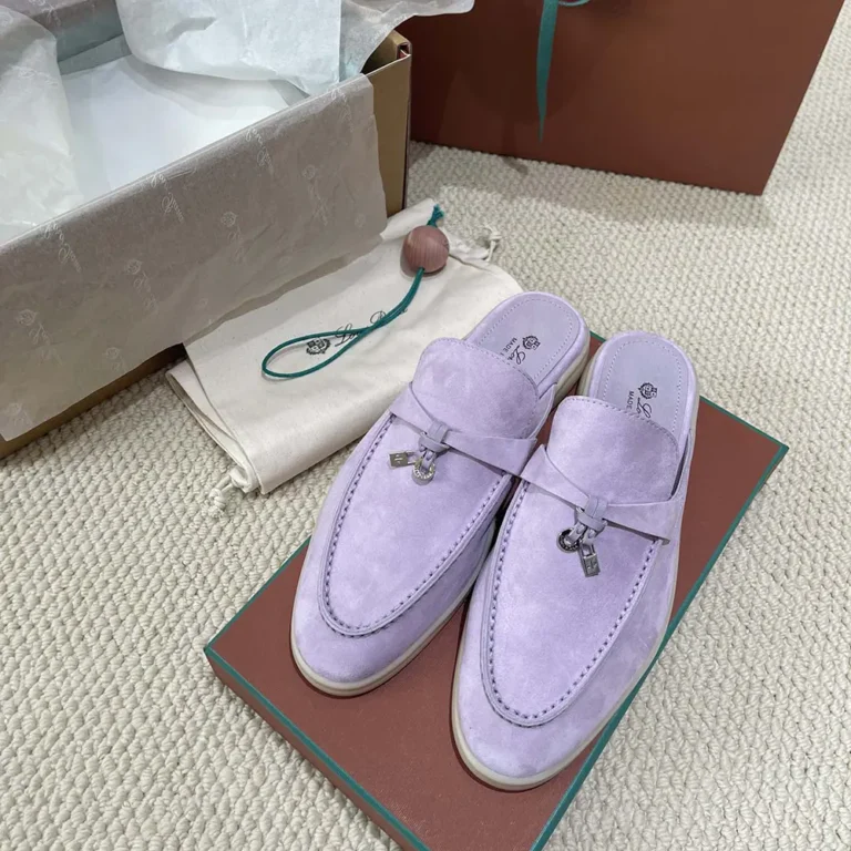 Loro Piana Unisex Babouche Charms Walk Loafers-Purple