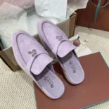 Loro Piana Unisex Babouche Charms Walk Loafers-Purple