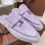 Loro Piana Unisex Babouche Charms Walk Loafers-Purple