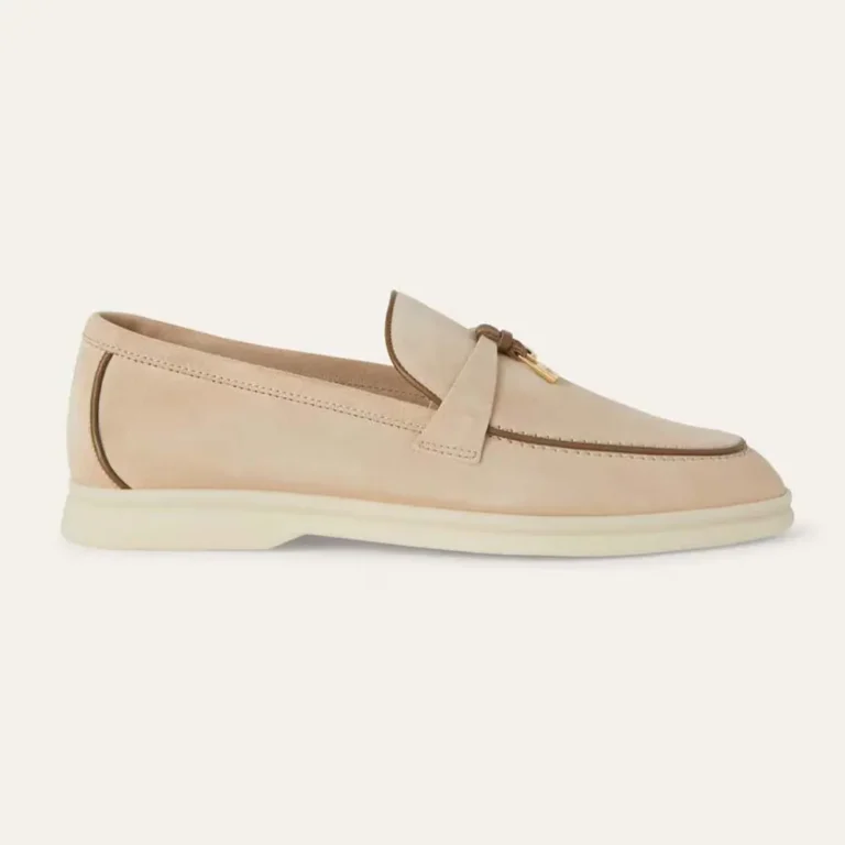 Loro Piana Unisex Summer Charms Walk Loafer-Beige FAL5899