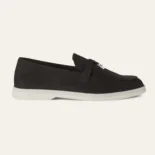 Loro Piana Unisex Summer Charms Walk Loafers-Black