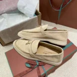 Loro Piana Unisex Summer Charms Walk Loafers-Natural
