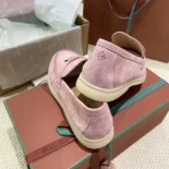 Loro Piana Unisex Summer Charms Walk Loafers-Pink