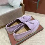 Loro Piana Unisex Summer Charms Walk Loafers-Purple
